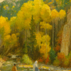 “Indians Fishing—Taos Canyon”, circa 1900, Oil on canvas, 20 x 16 inches, Panhandle-Plains Historical Museum, Canyon, Texas, Purchase funded by The Barrick Foundation, Amarillo, Texas.