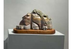 Artist demonstration: stone sculptor John Suazo | Open House | open hours for Aún Aquí exhibition - August